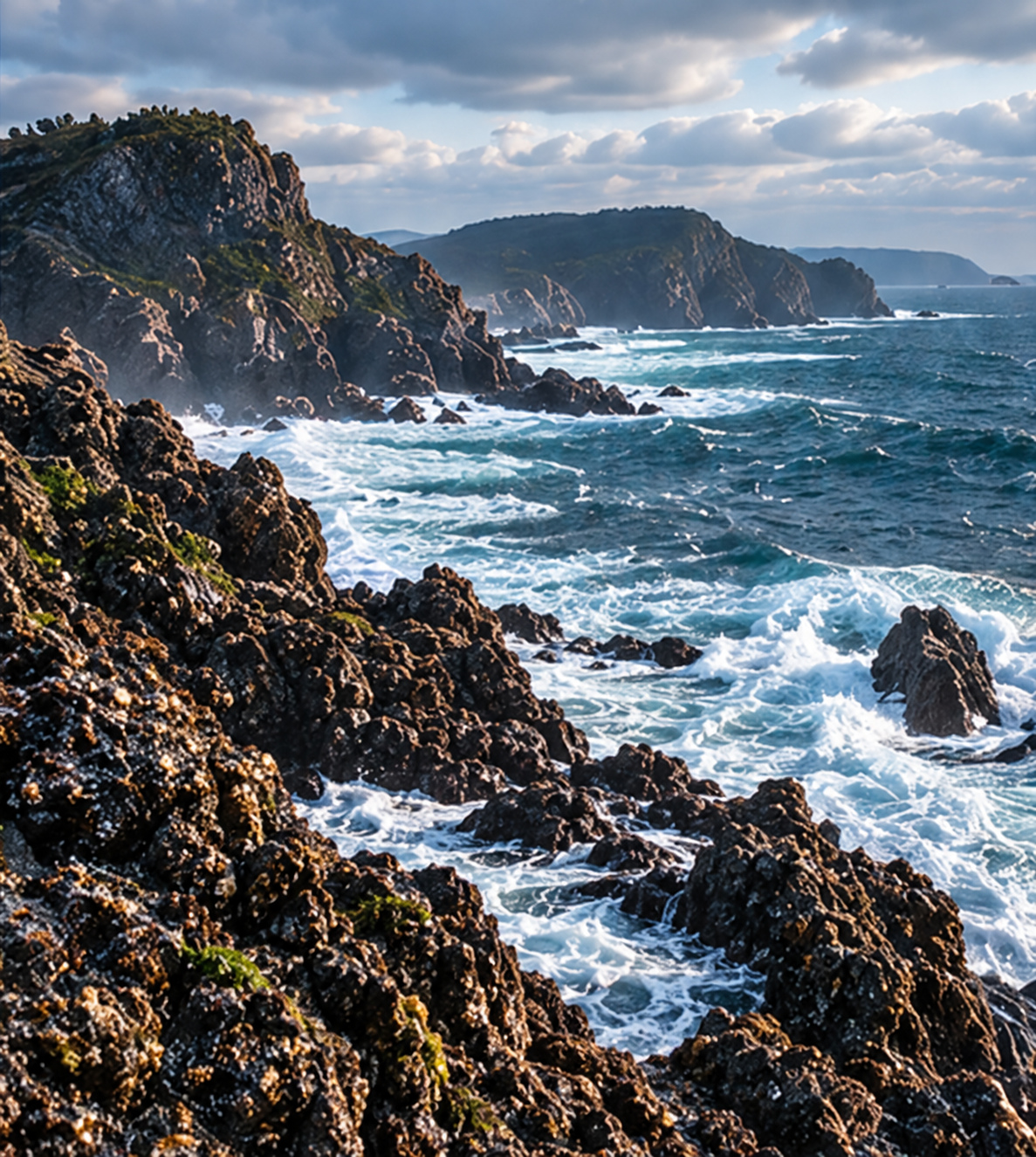 Costa gallega y mar del Atlántico